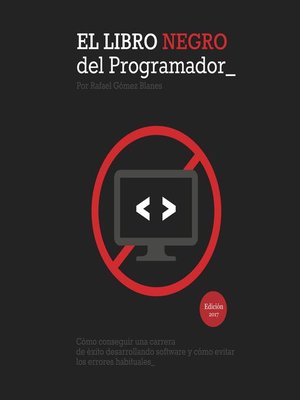 cover image of El Libro Negro del Programador